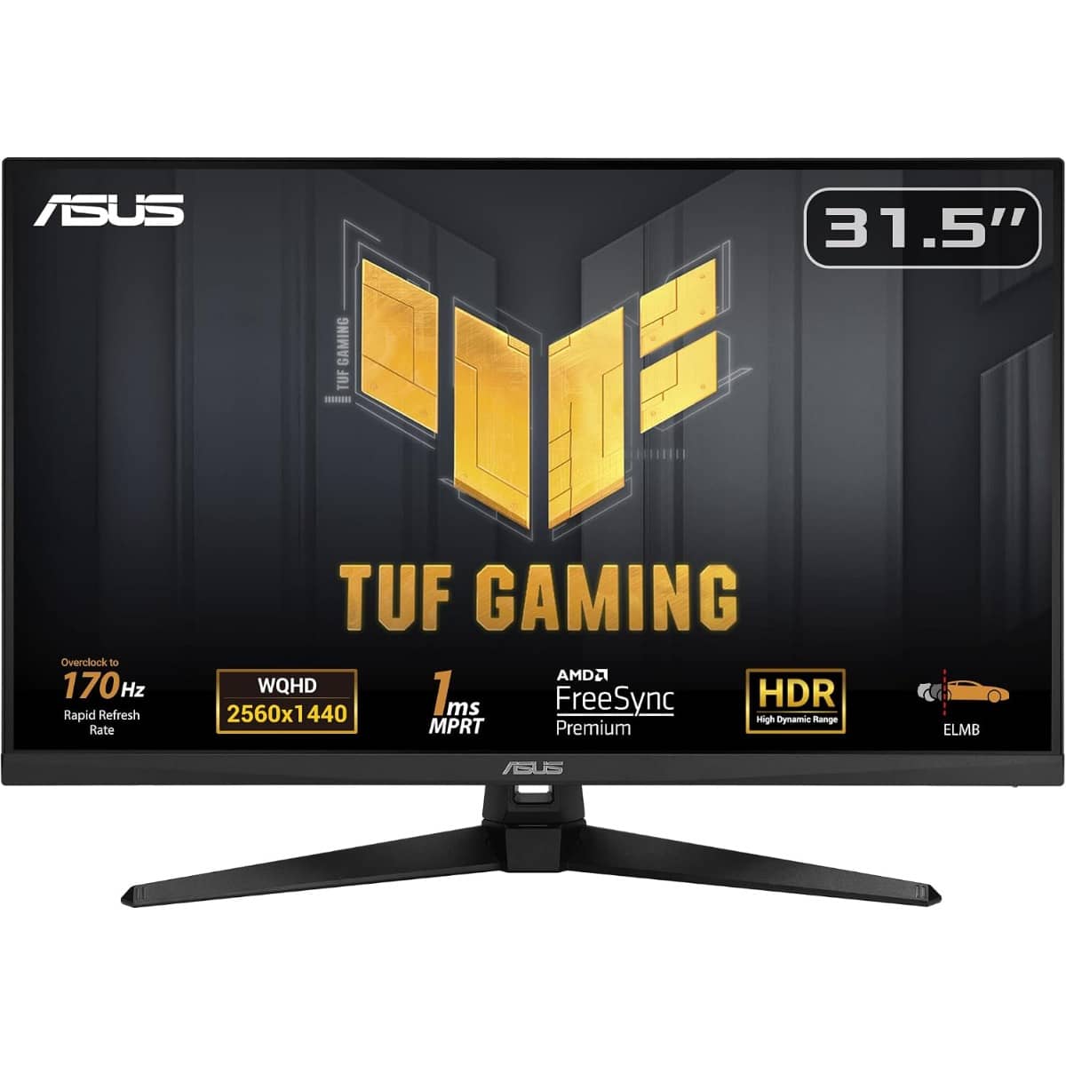 أسوس TUF VG32AQA1A شاشة ألعاب 31.5 انش QHD بتردد 170Hz