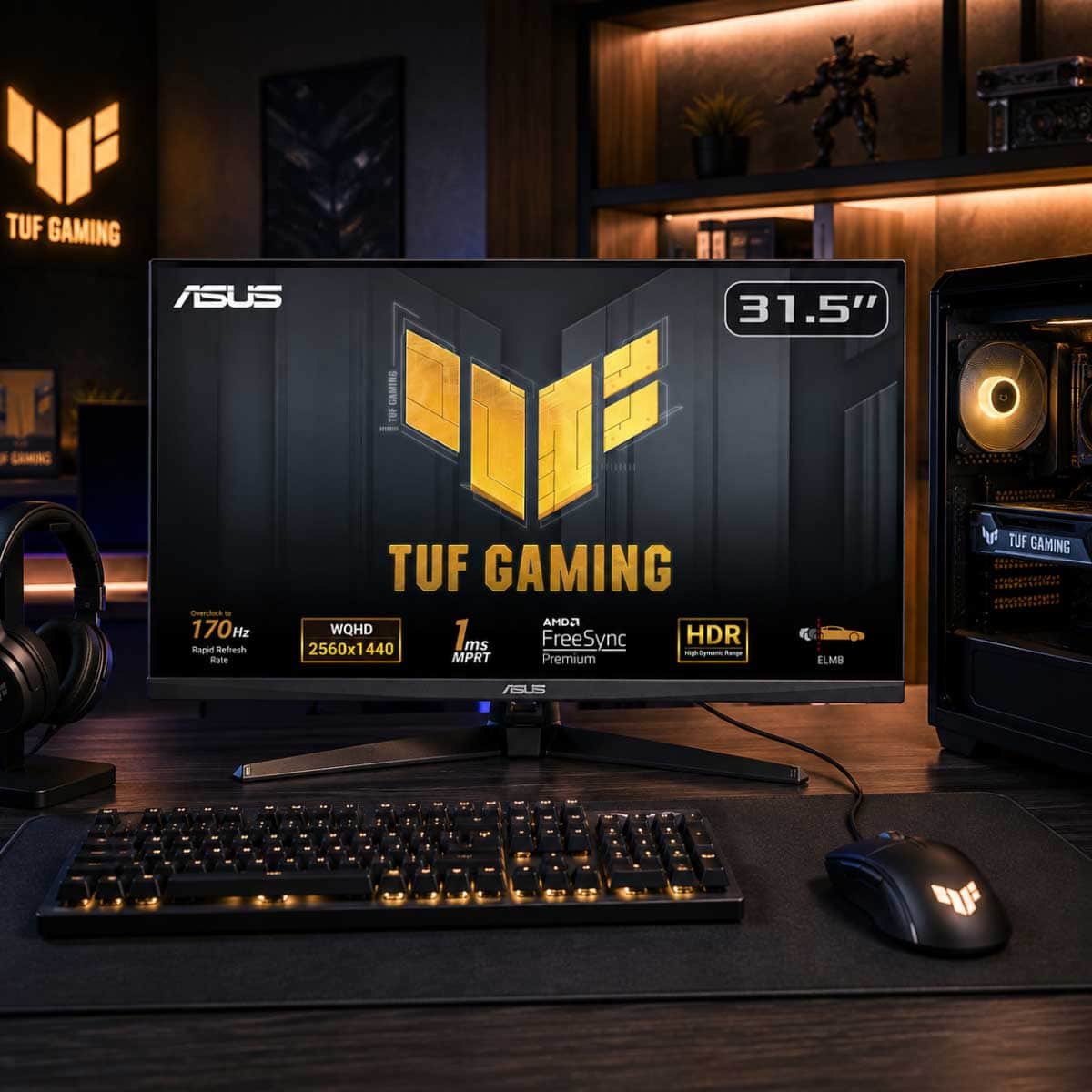 Asus TUF VG32AQA1A 31.5" QHD 170Hz Gaming Monitor