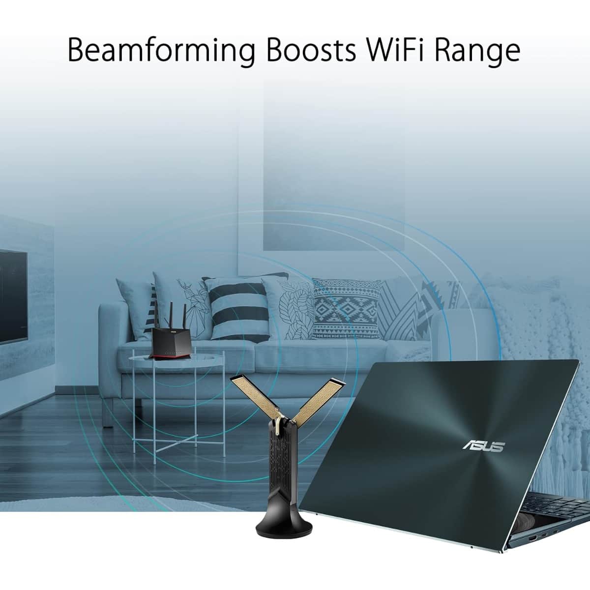 Asus USB-AX55 Nano AX1800 Wi-Fi 6 Dual Band USB Adapter