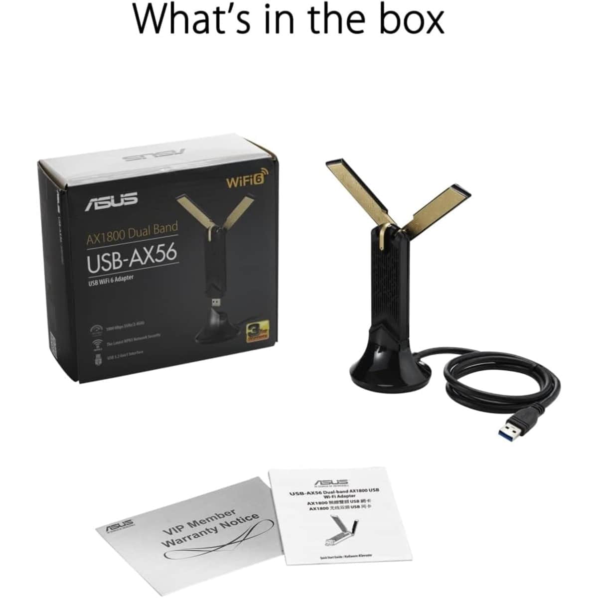 Asus USB-AX55 Nano AX1800 Wi-Fi 6 Dual Band USB Adapter