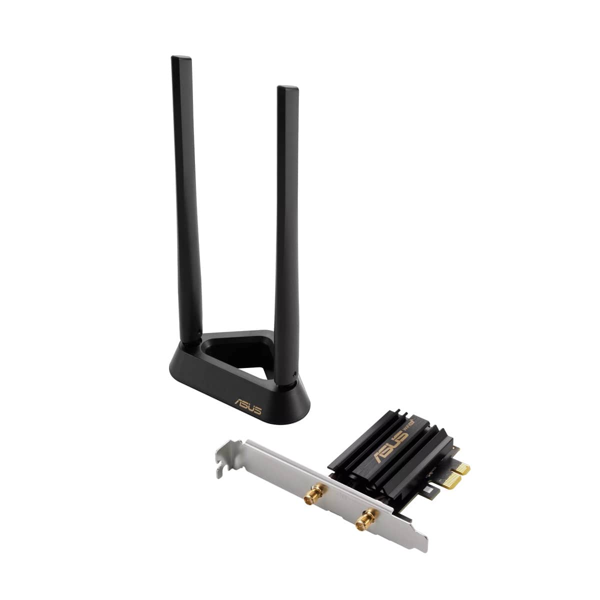 Asus Wi-Fi 6E PCI-E Magnetized Base Network Adapter with 2 External Antennas