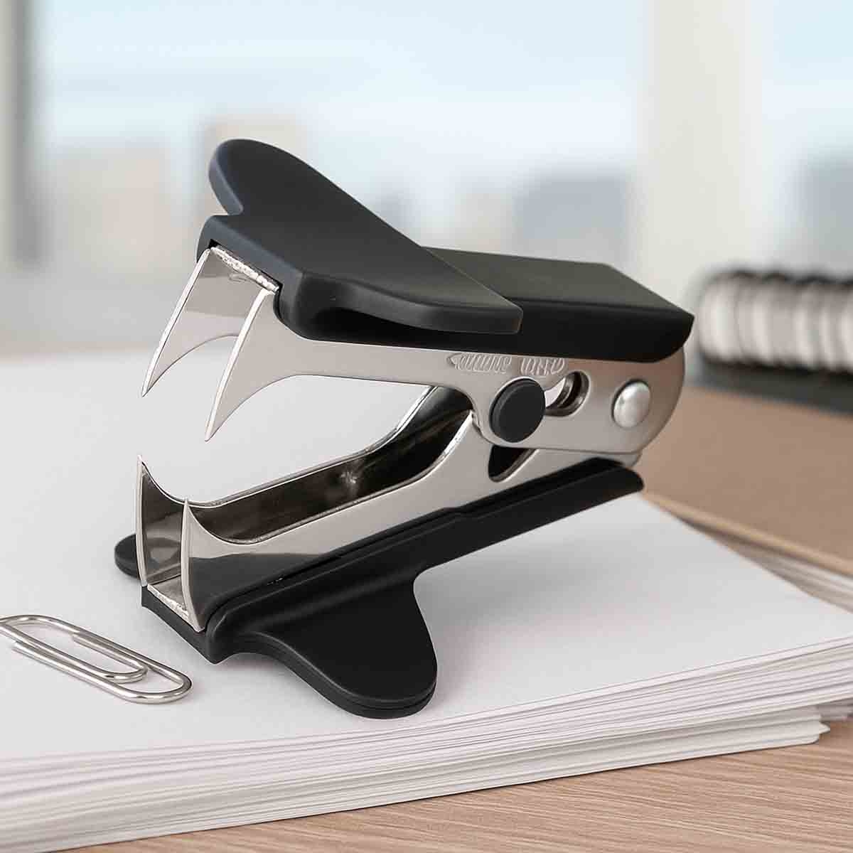 أطلس مزيل دبابيس بأسنان مزدوجة - أسود