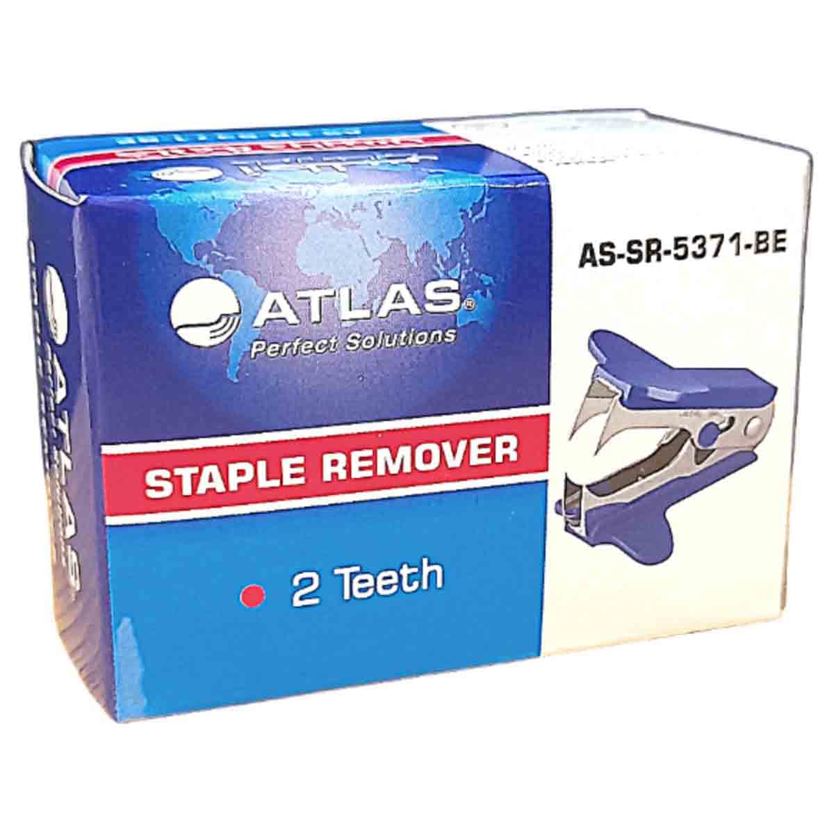 Atlas 2-Teeth Staple Remover Blue