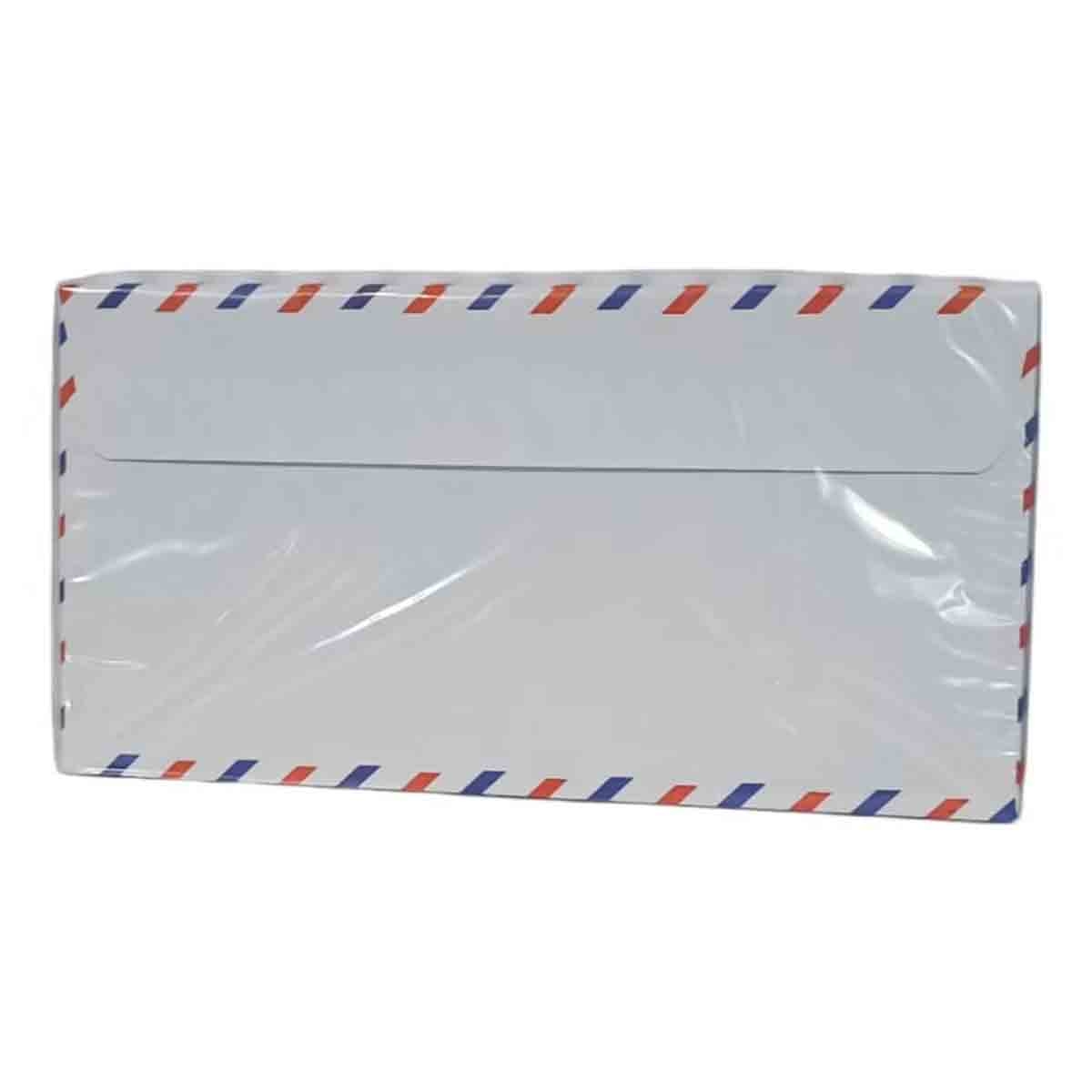 Atlas 80GSM Plain White Airmail Envelopes, Pack of 25