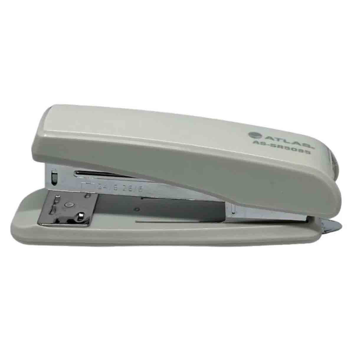 Atlas AS-SR5085-GY Grey Half Strip Metal Stapler with Staple Remover