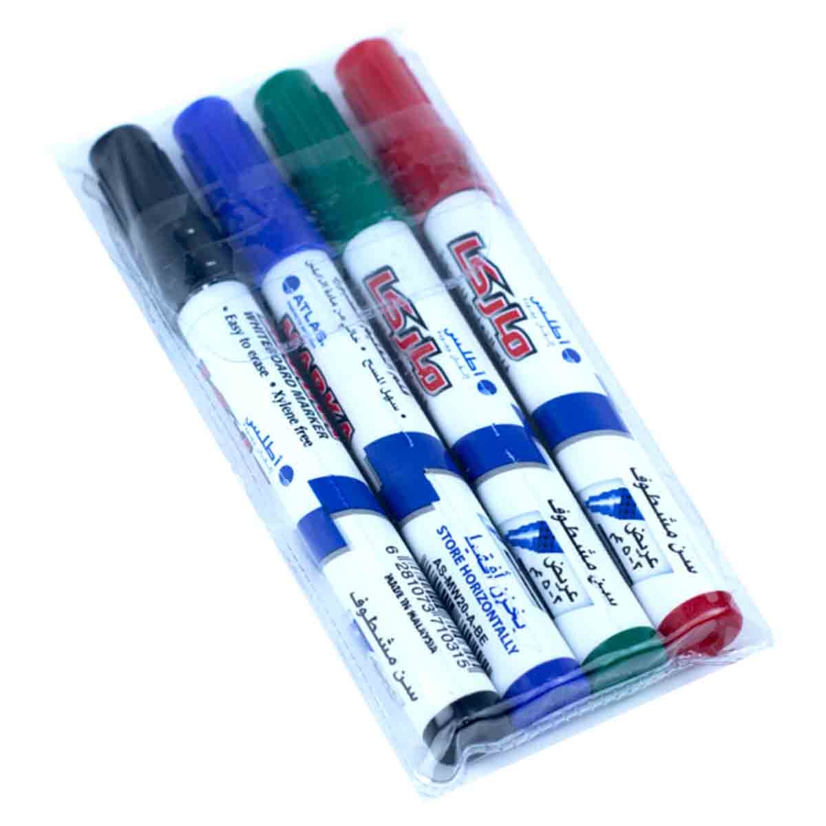 Atlas Whiteboard Marker, Pack of 4