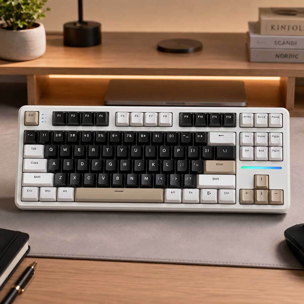 اتاك شارك X87 80% كيبورد ألعاب ميكانيكي لاسلكي ثلاثي الأوضاع