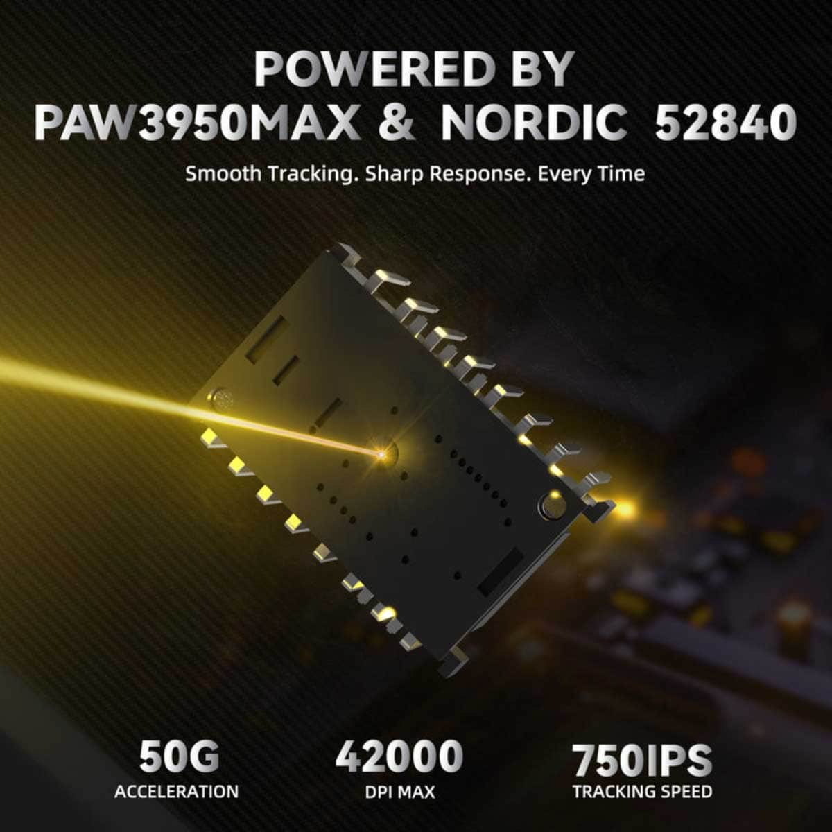 اتاك شارك R11 الترا ماوس ألعاب لاسلكي من ألياف الكربون بدقة 8K