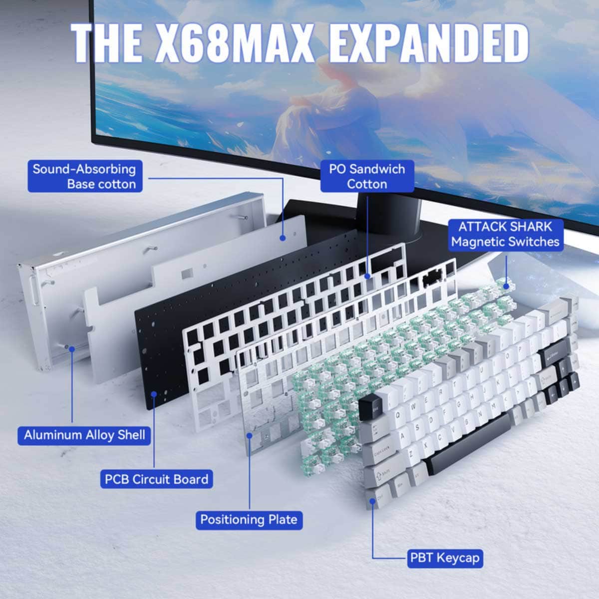 اتاك شارك X68MAX HE كيبورد ألعاب بخاصية التفعيل السريع