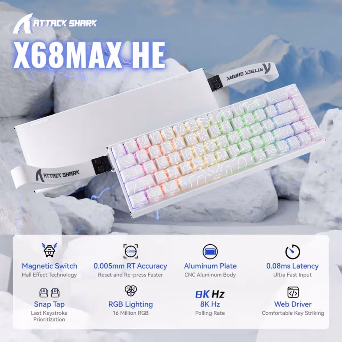 اتاك شارك X68MAX HE كيبورد ألعاب بخاصية التفعيل السريع