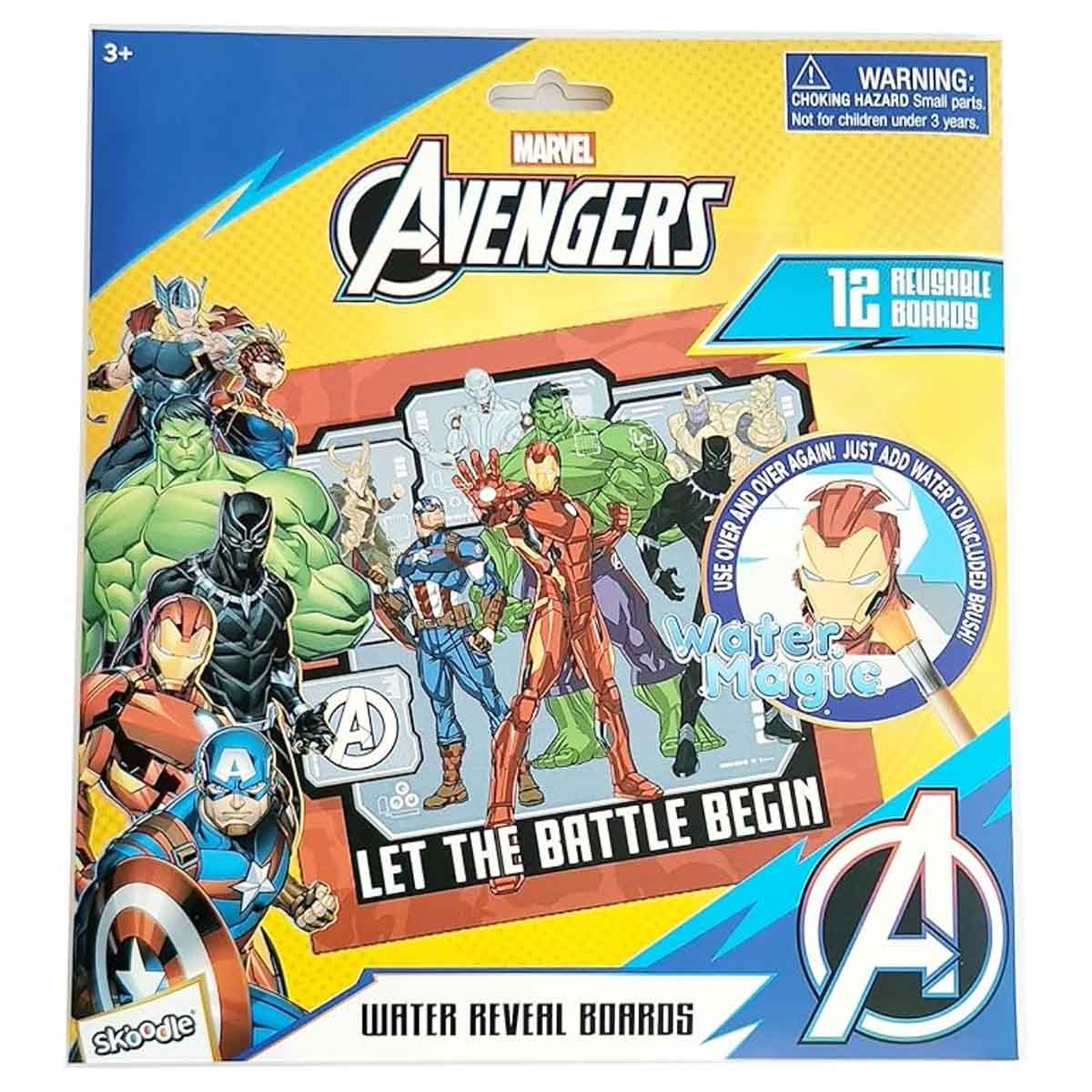 Marvel Avengers Magic Water Reveal Boards Unisex, 3-4 Years