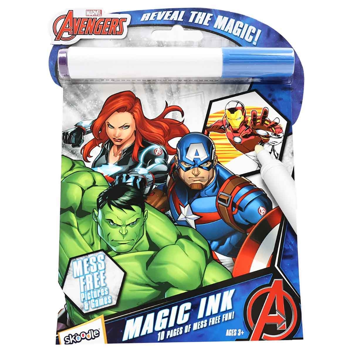 Marvel Avengers 10009-3 Magic Ink Book Unisex, 3-4 Years