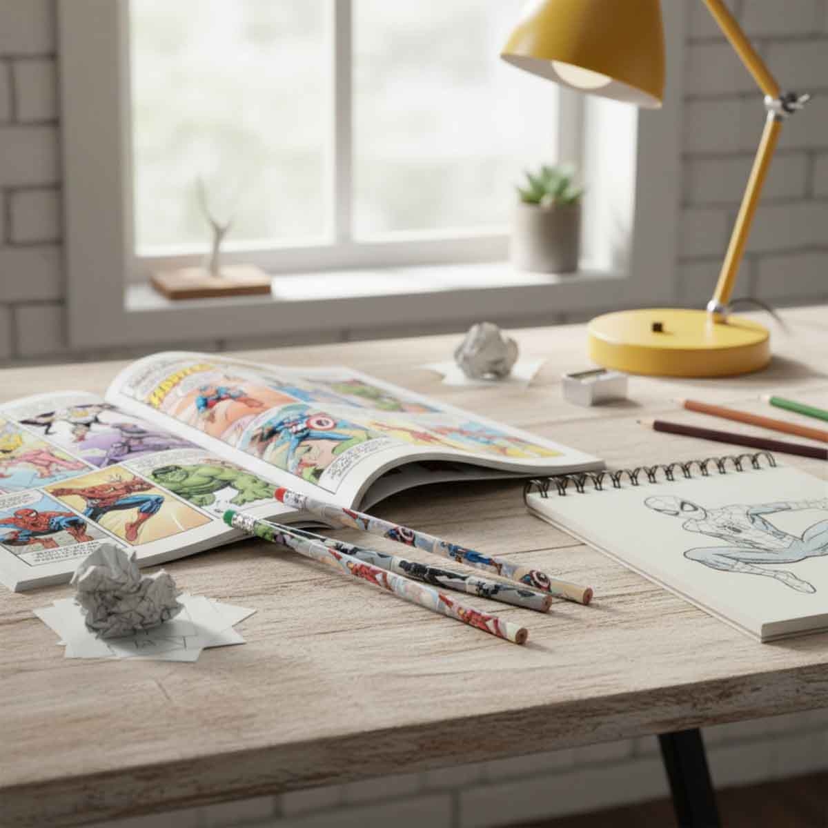 مارفل أفنجرز مجموعة أقلام رصاص باور يونيت عدد 12 قطعة