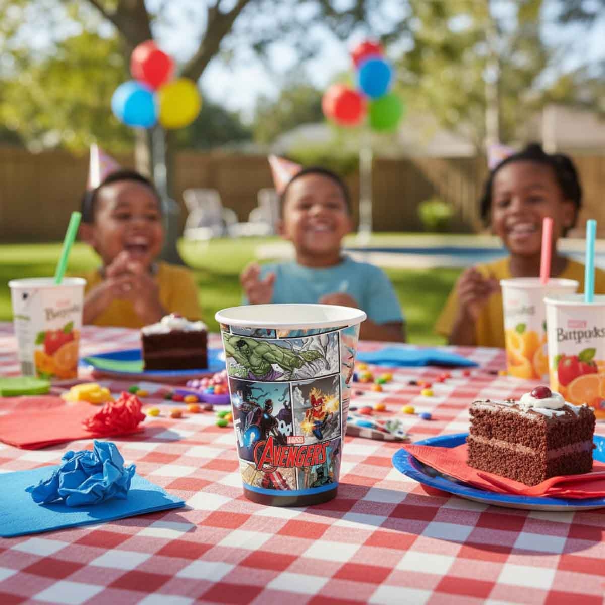 Marvel Avengers 8-Piece 9oz Power Unite Paper Cup Set