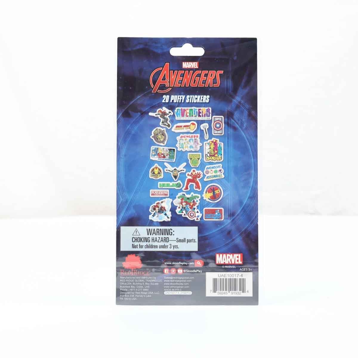 Marvel Avengers 20 Puffy Stickers Unisex, 3-4 Years
