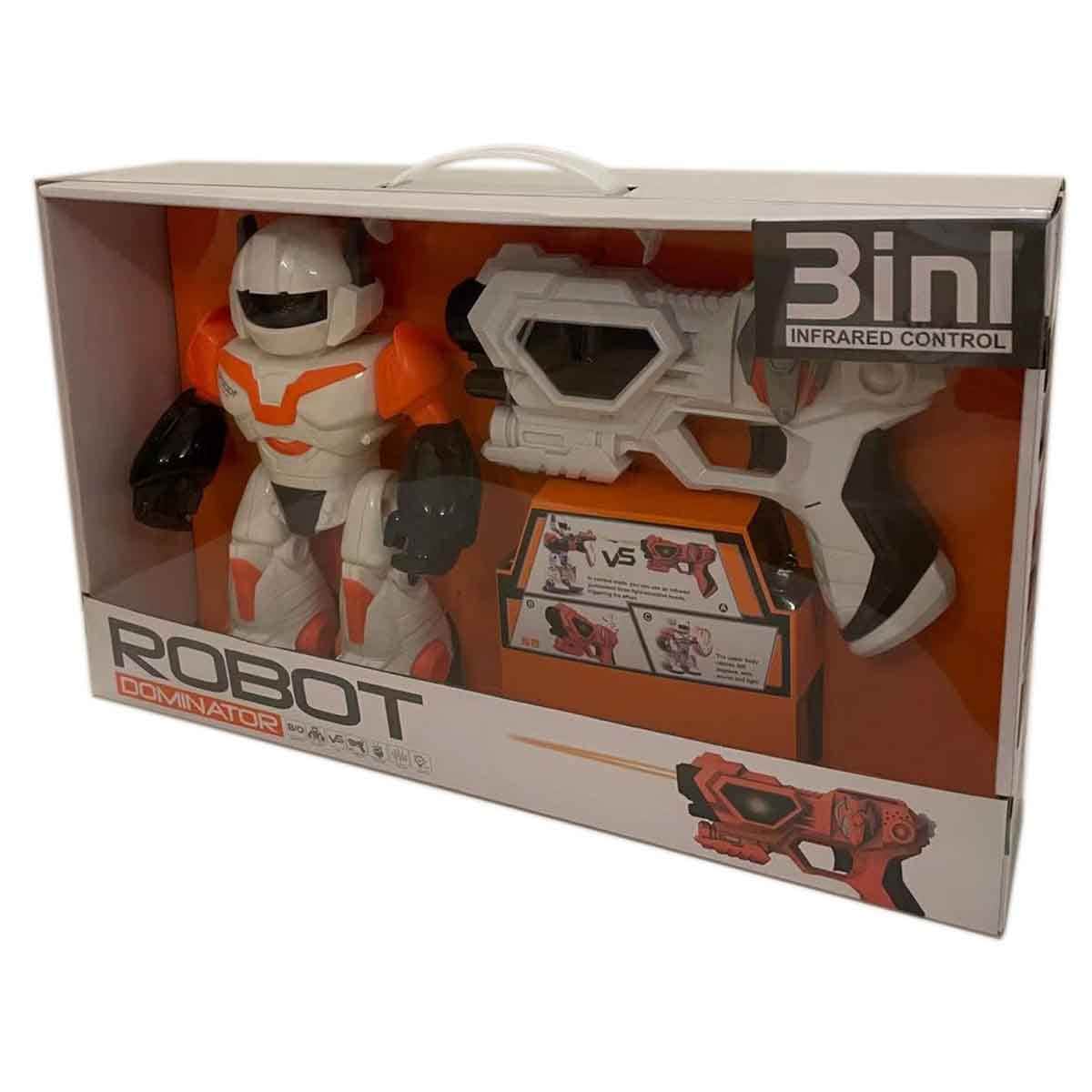 JLY Toys 3-in-1 Infrared R/C Robot Toy Boys, 3-4 Years