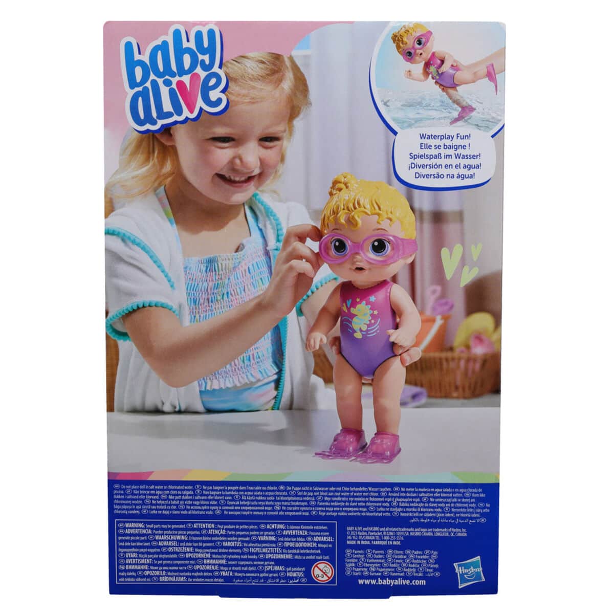 Baby Alive 10″ Sunny Swimmer Baby Doll Unisex, 3-4 Years