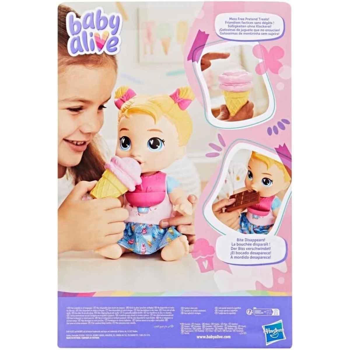 Baby Alive Sweet Snacks Blonde Harper Doll Unisex, 3-4 Years