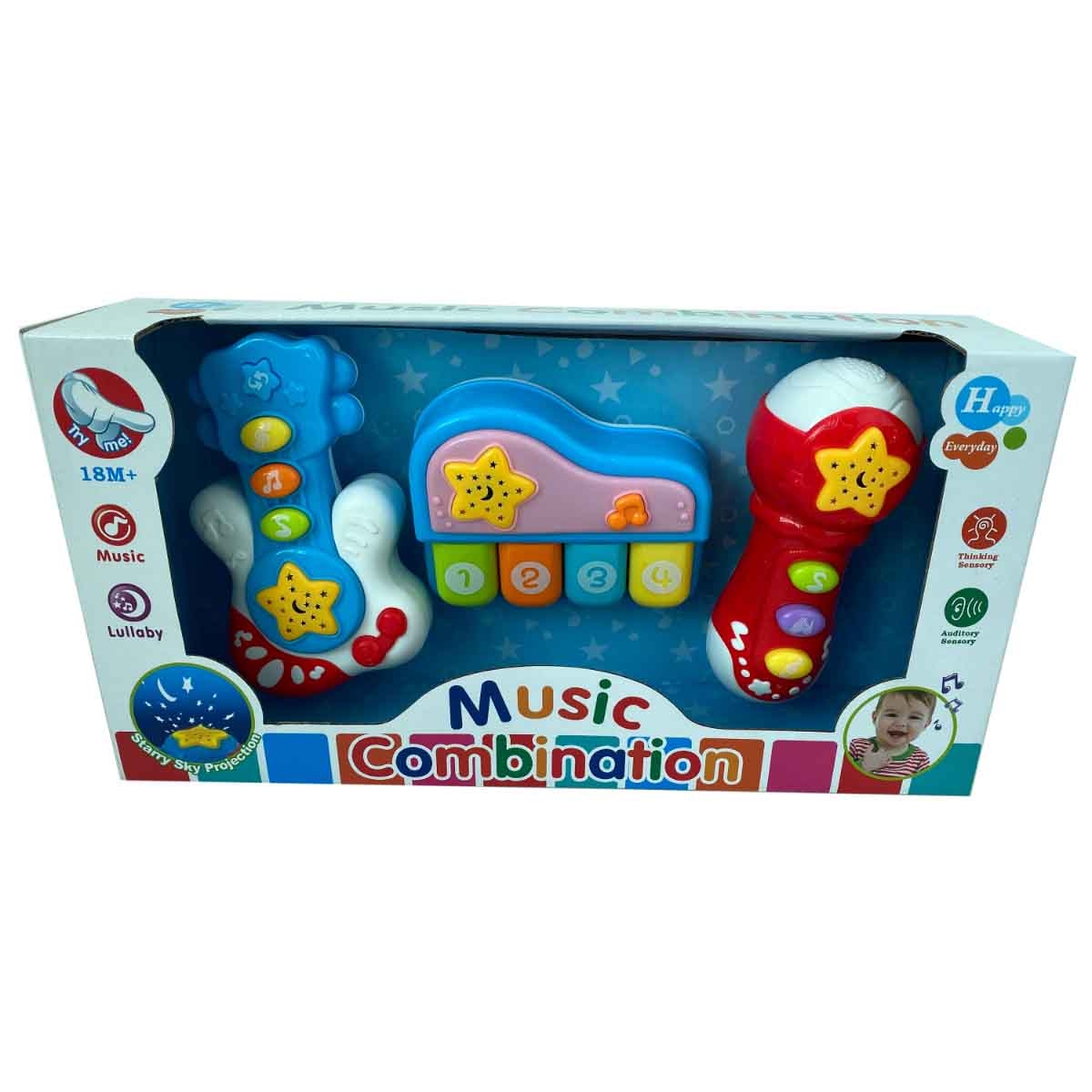كوس جروب مجموعة آلات موسيقية متنوعة للرضع، من عمر 0 إلى 2 سنة