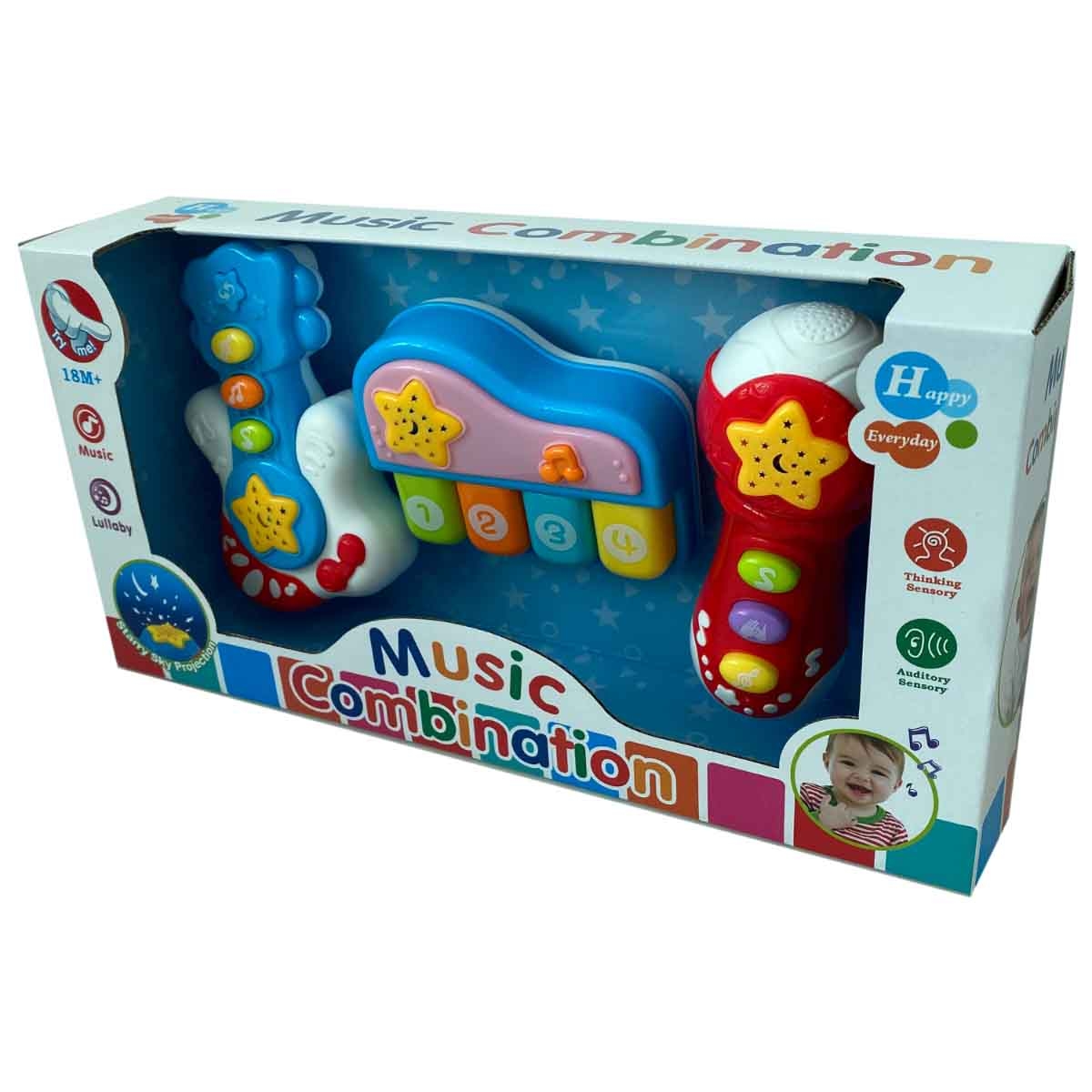 كوس جروب مجموعة آلات موسيقية متنوعة للرضع، من عمر 0 إلى 2 سنة