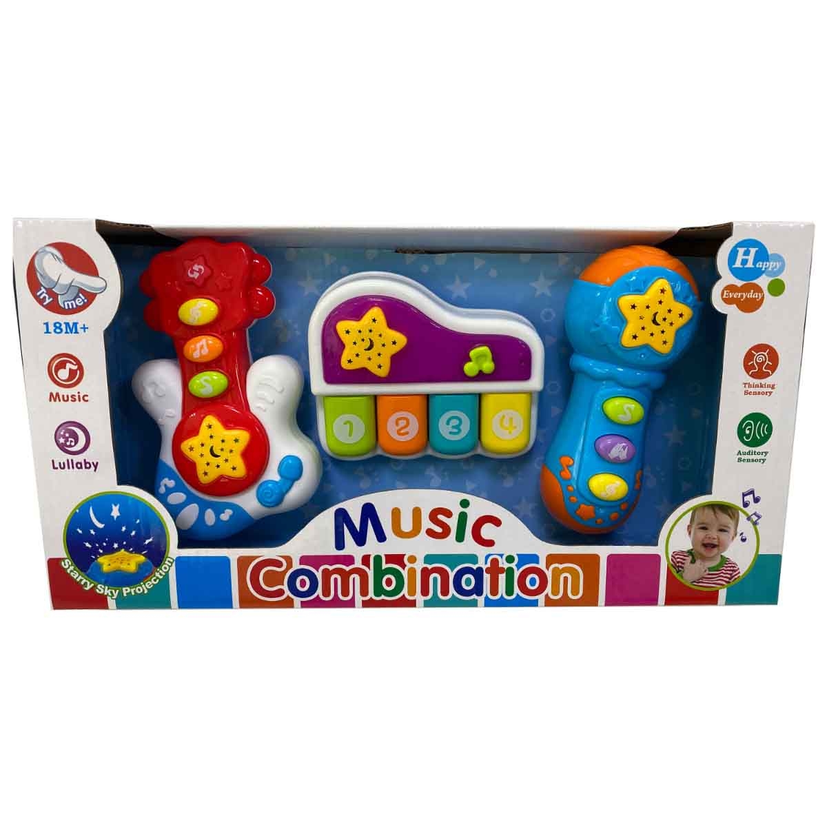 كوس جروب مجموعة آلات موسيقية متنوعة للرضع، من عمر 0 إلى 2 سنة