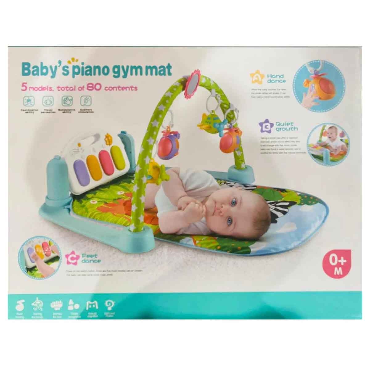 حصيرة لعب تعليمية للأطفال مع بيانو، مرحلة الحبو، 0-2 سنوات