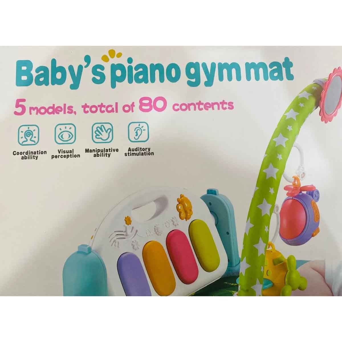 حصيرة لعب تعليمية للأطفال مع بيانو، مرحلة الحبو، 0-2 سنوات