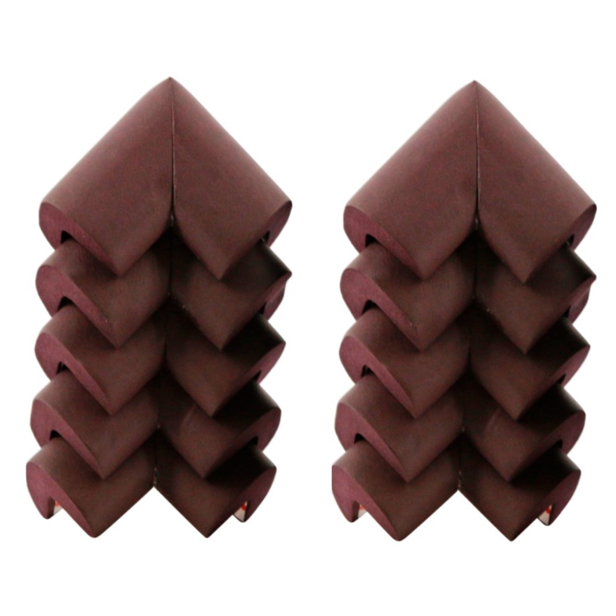 بيبي سيف واقيات زوايا الأثاث باللون البني للأطفال من عمر 0 إلى 2 سنة مجموعة من 10