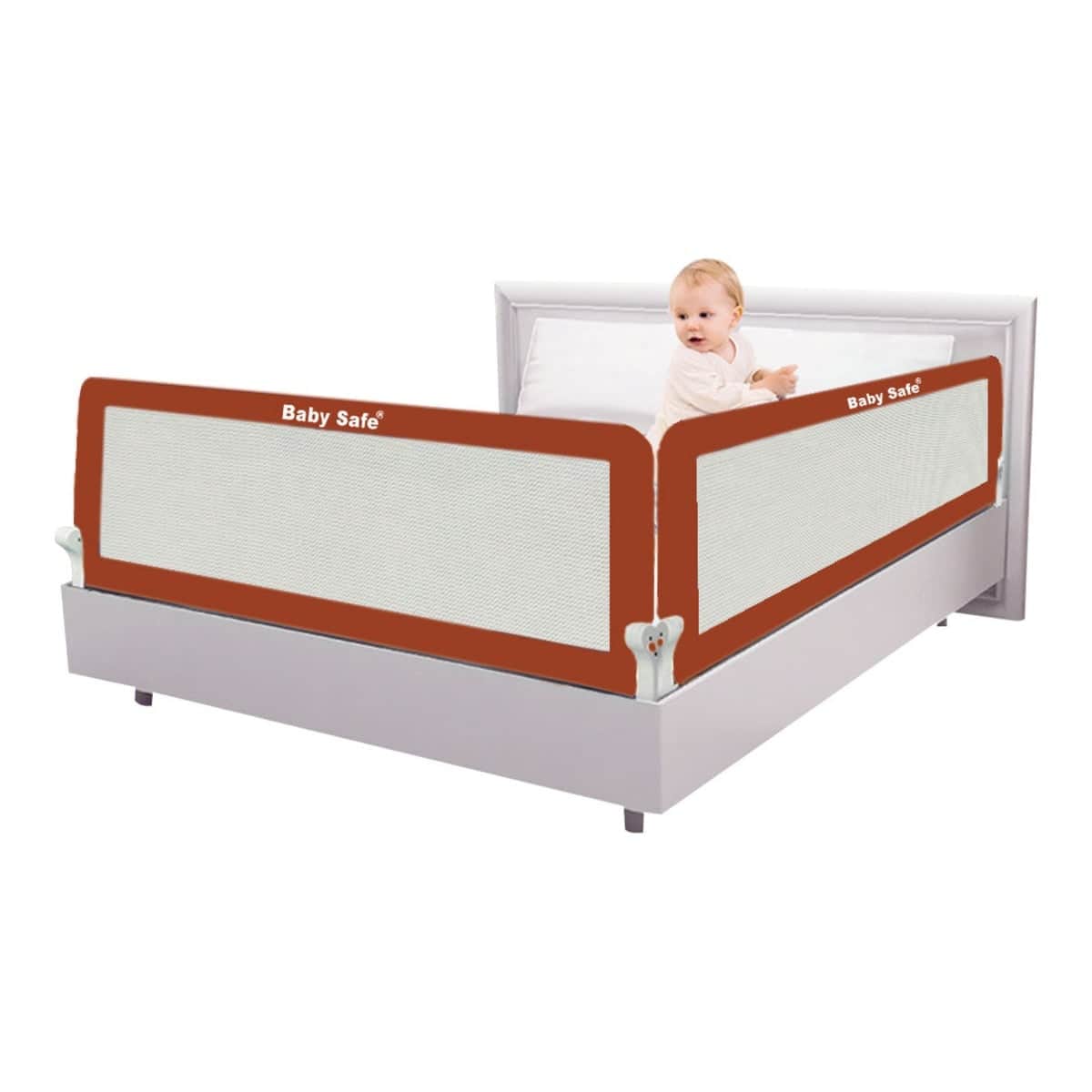 Baby Safe Brown XL Safety Bed Rail