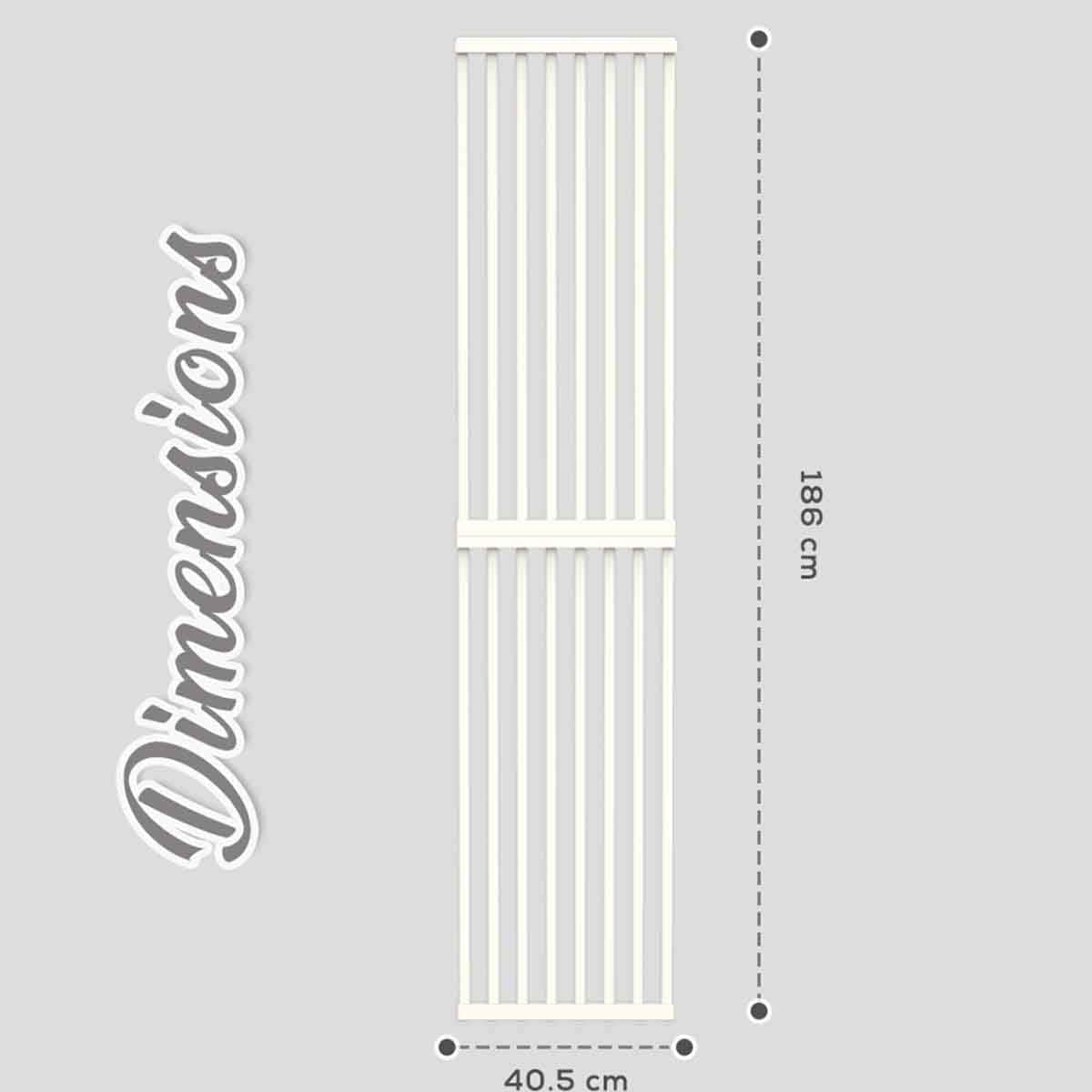Baby Safe White Gate Extension for Tall Metal Safety Gate