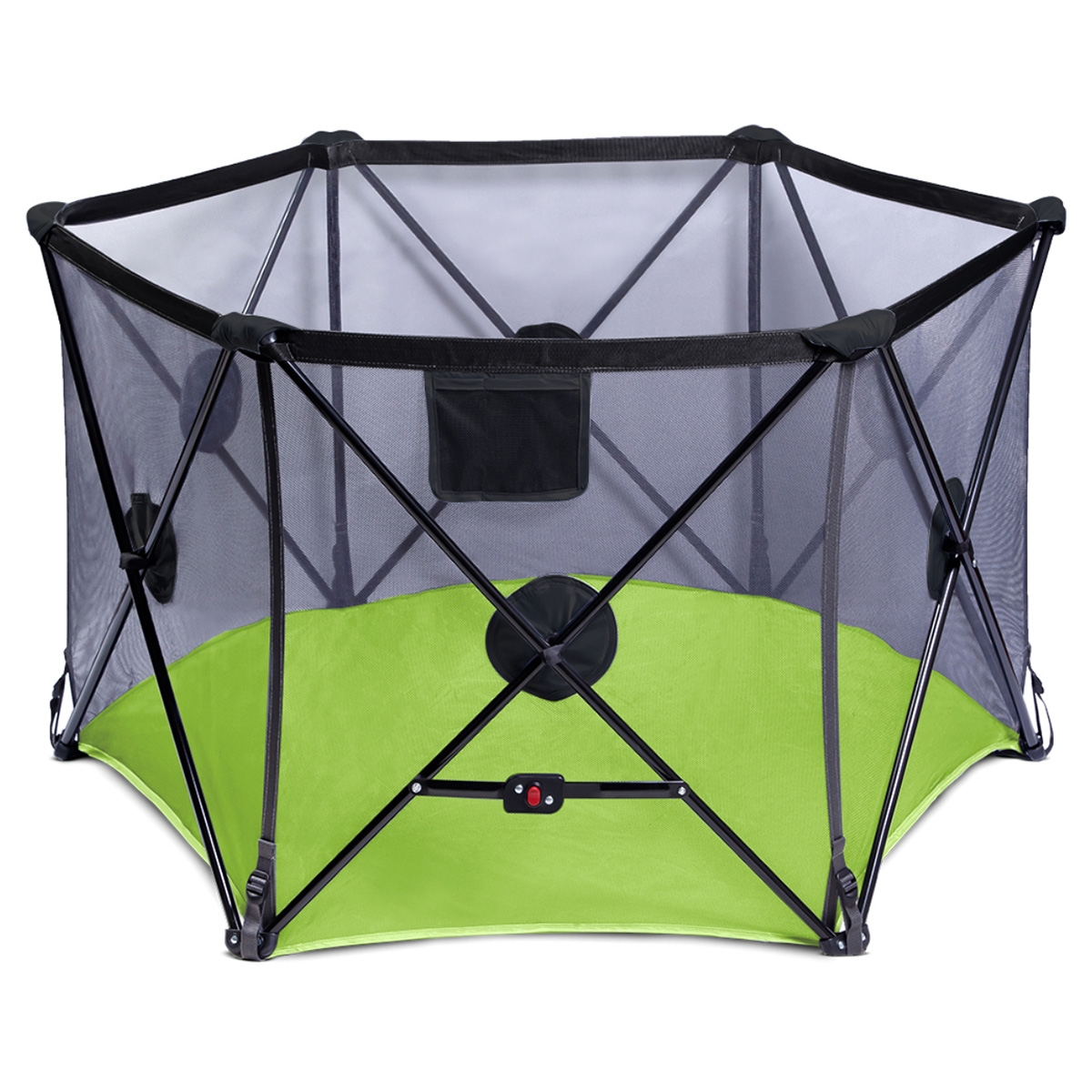 بيبي سيف ساحة لعب قابلة للطي باللون الأخضر للرضع، 0-2 سنة