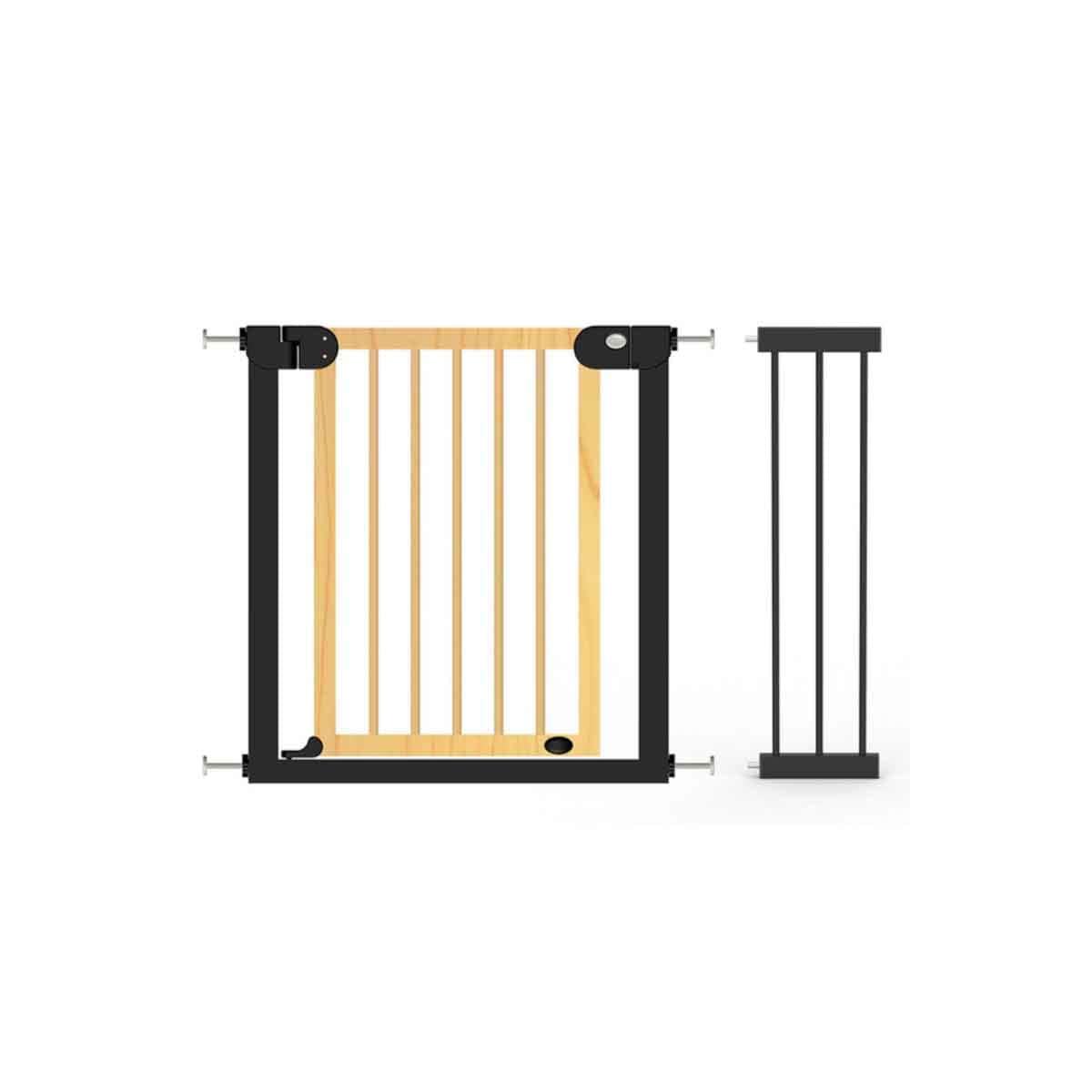 Baby Safe Black Safety Gate with 21cm Extension