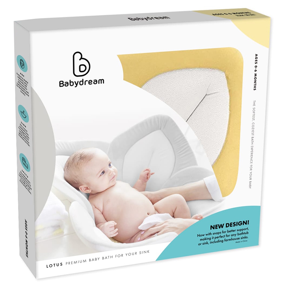 بيبي دريم إسفنجة استحمام للأطفال من عمر 0 إلى 2 سنة