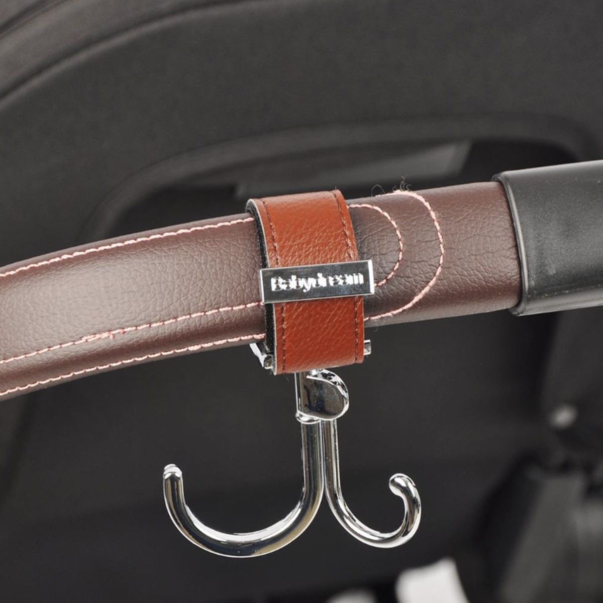 Babydream Brown/Silver Stroller Hook Toddler, 0-2 Years
