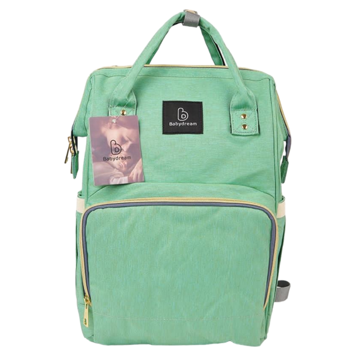 بيبي دريم حقيبة حفاضات خضراء للجنسين من عمر 13 سنة فما فوق