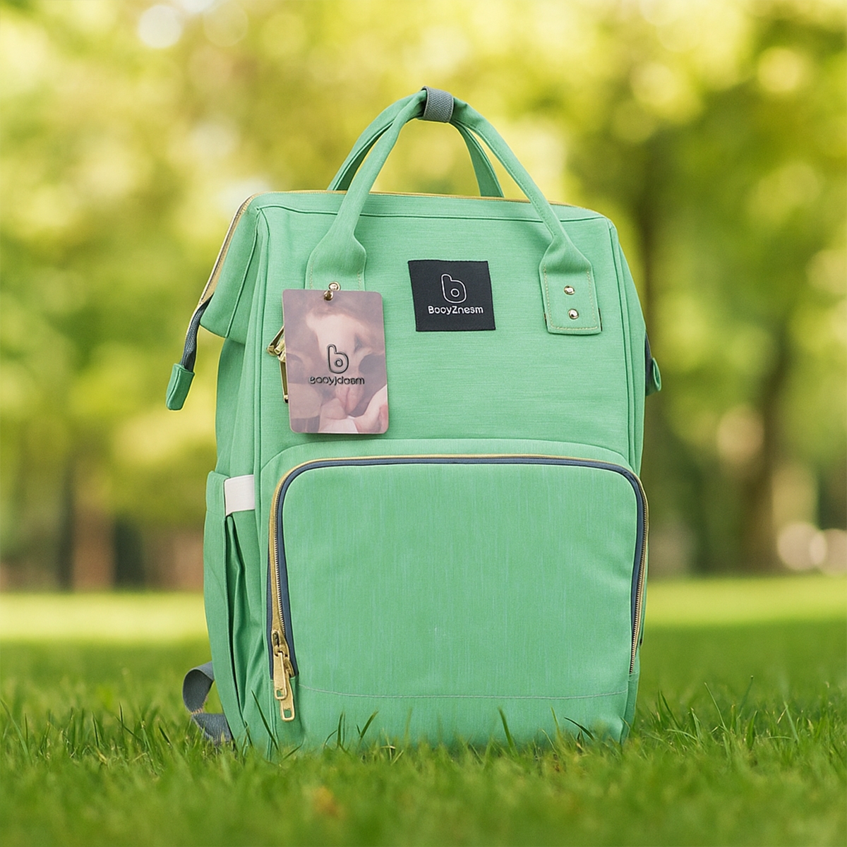 بيبي دريم حقيبة حفاضات خضراء للجنسين من عمر 13 سنة فما فوق