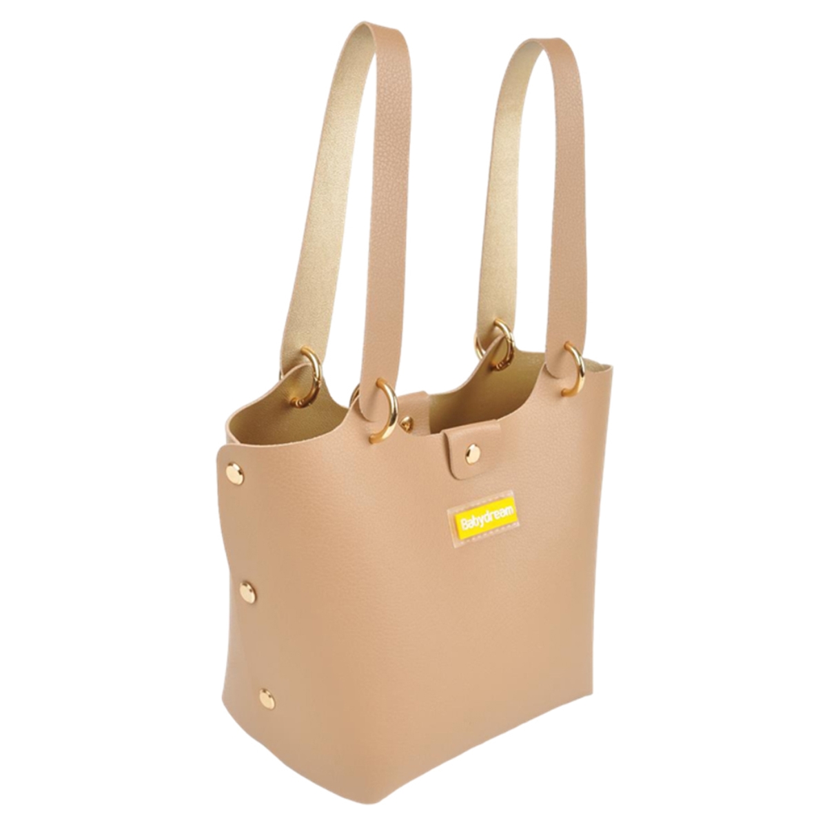 Babydream Leather Beige Diaper Handbag Unisex, 13+ Years