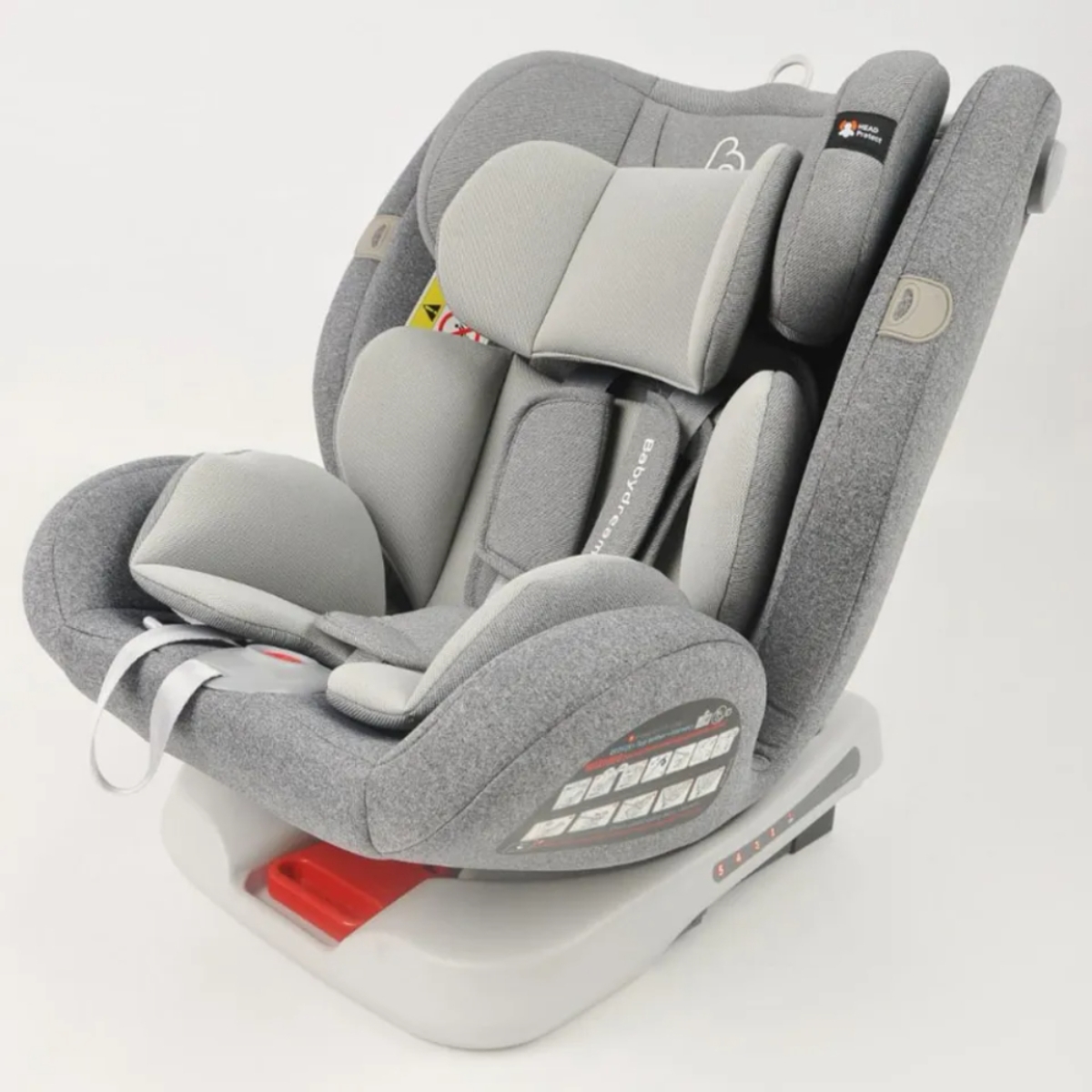 Babydream Modern 360 Grey Car Seat Toddler, 0-2 Years
