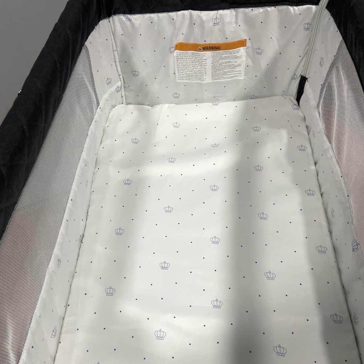 BabyDream Portable 6-Level Adjustable Height Crib Toddler, 0-2 Years