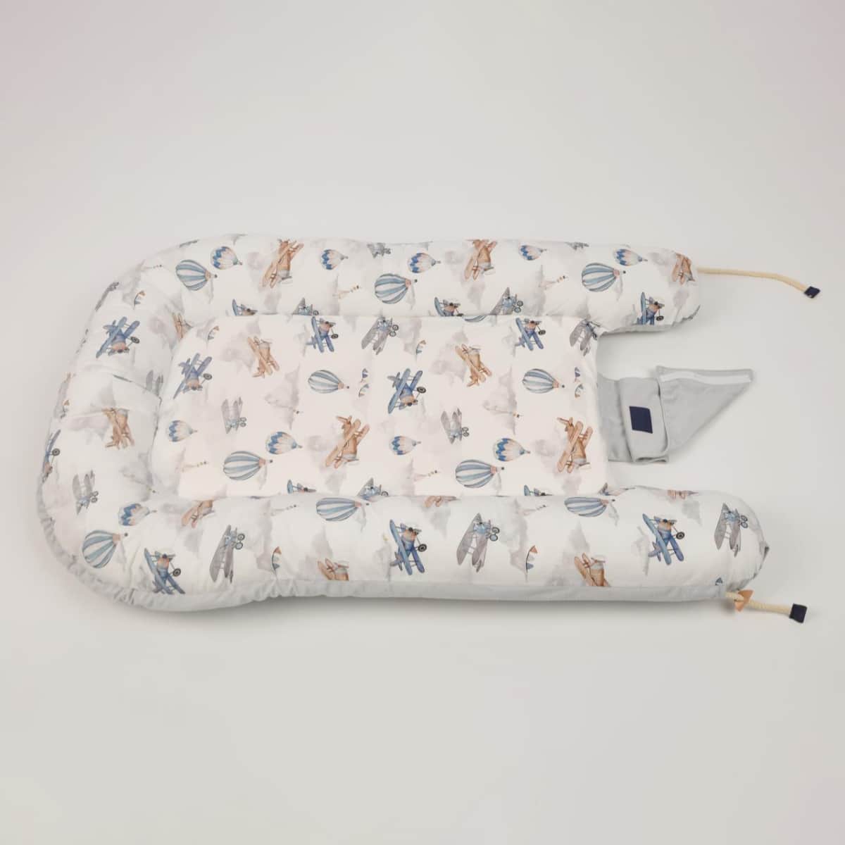 Babydream Portable Grey Bassinet and Sleeping Pod Toddler, 0-2 Years