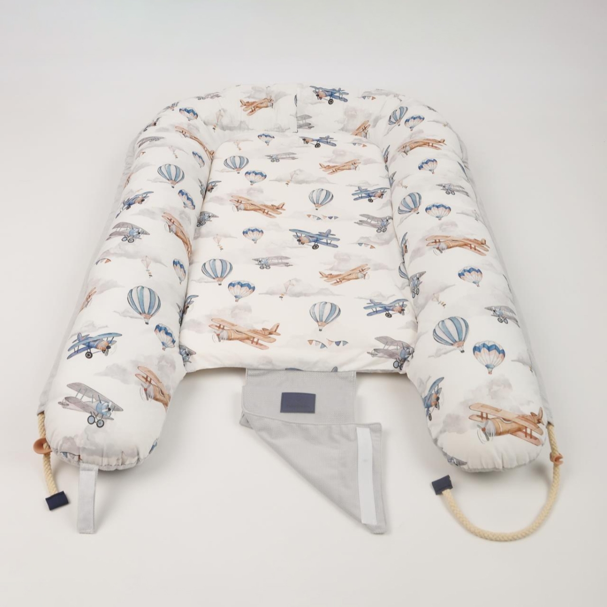 Babydream Portable Grey Bassinet and Sleeping Pod Toddler, 0-2 Years
