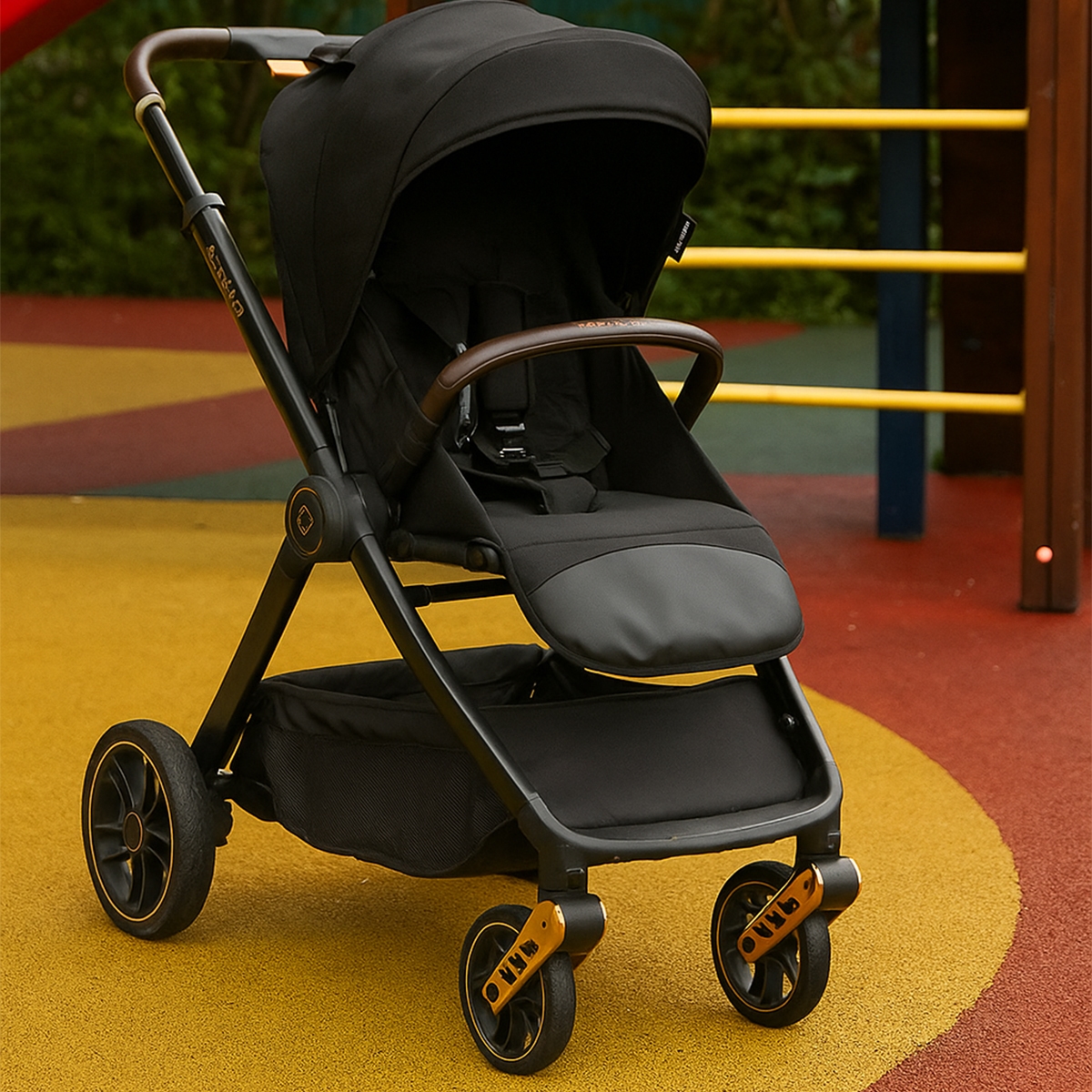 Babydream Queen Black Stroller Toddler, 0-2 Years