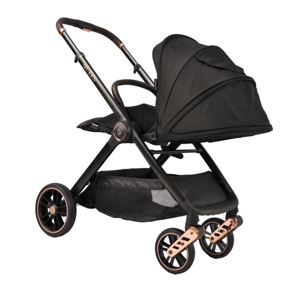 Babydream Queen Black Stroller Toddler, 0-2 Years