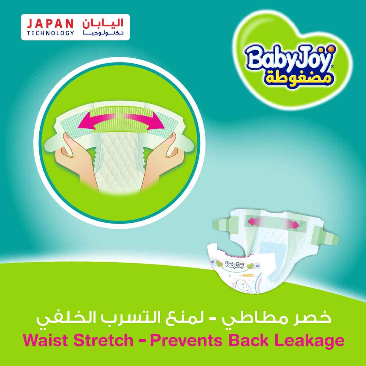 BabyJoy 68-Piece Size 1 Newborn 0-4 kg 2X Compressed Diamond Pad Diapers