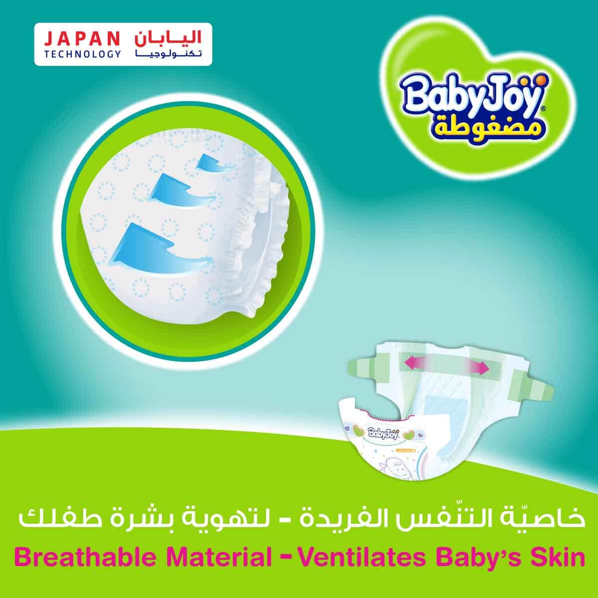 BabyJoy 68-Piece Size 1 Newborn 0-4 kg 2X Compressed Diamond Pad Diapers