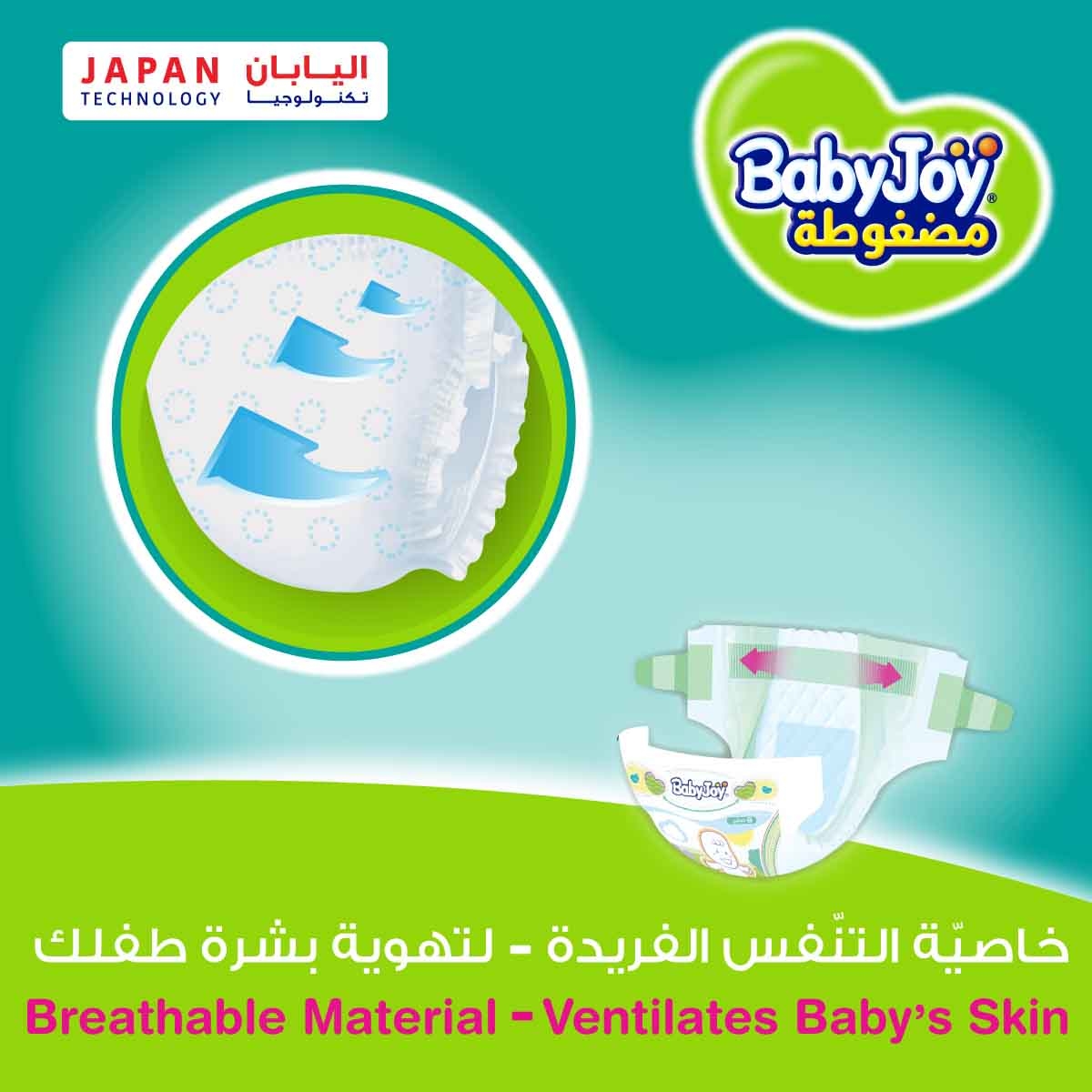 BabyJoy 108-Piece Size 2 Small 3.5-7 kg 2X Compressed Diamond Pad Diapers