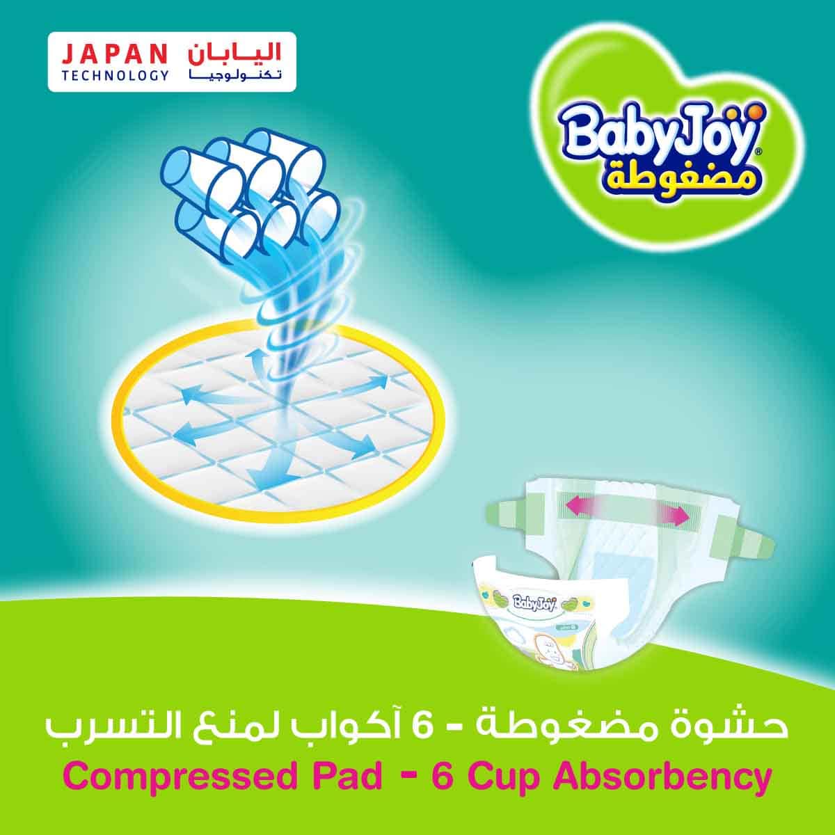 BabyJoy 84-Piece Size 2 Small 3.5-7 kg 2X Compressed Diamond Pad Diapers