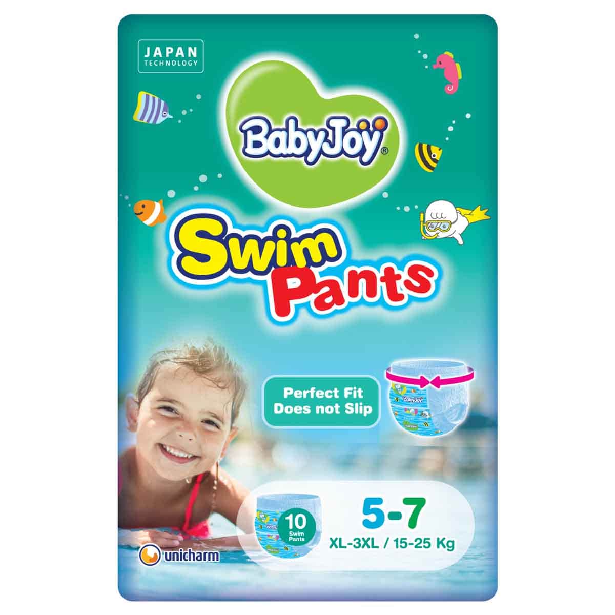 BabyJoy 10-Piece Size 5-7 XL-3XL 15-25 kg Swim Pants Diapers