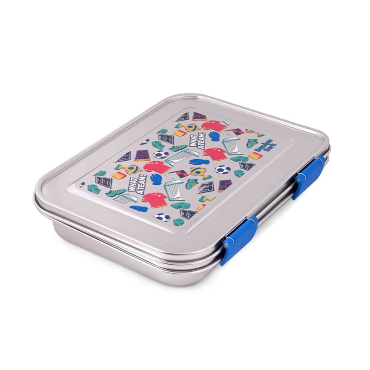 Bamboo Bark 1030ml Soccer Stainless Steel Bento Lunch Box