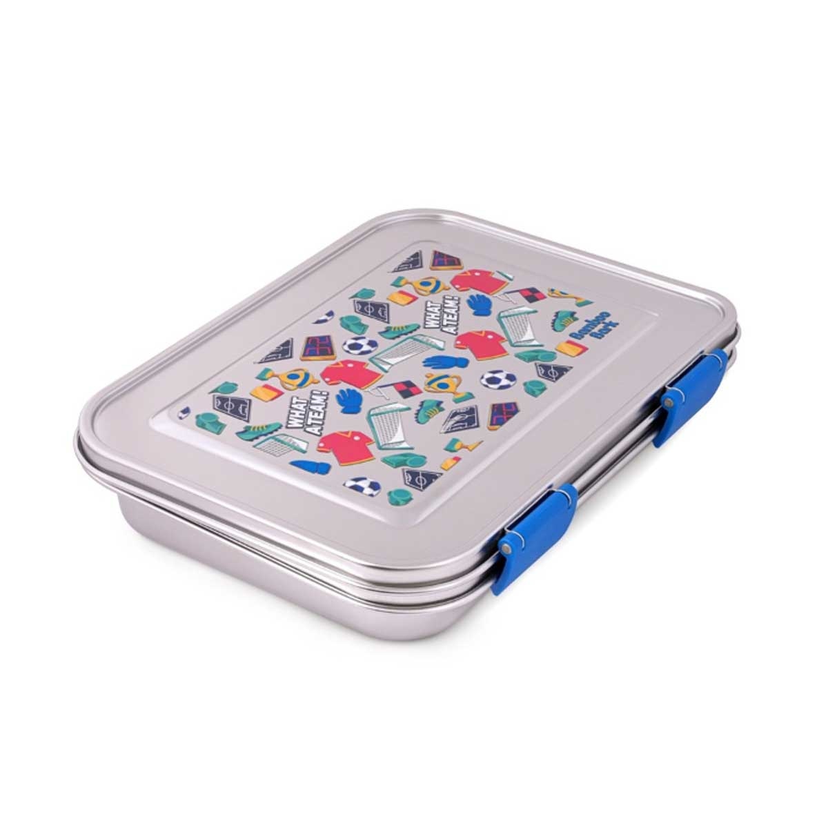 Bamboo Bark 1030ml Soccer Stainless Steel Bento Lunch Box